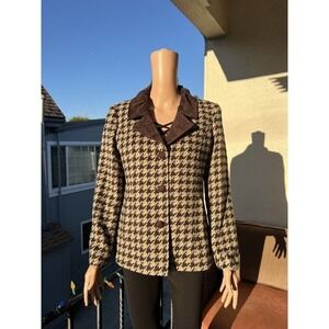 Dragon Collection Women’s Houndstooth Blazer Size: 40 S/M
